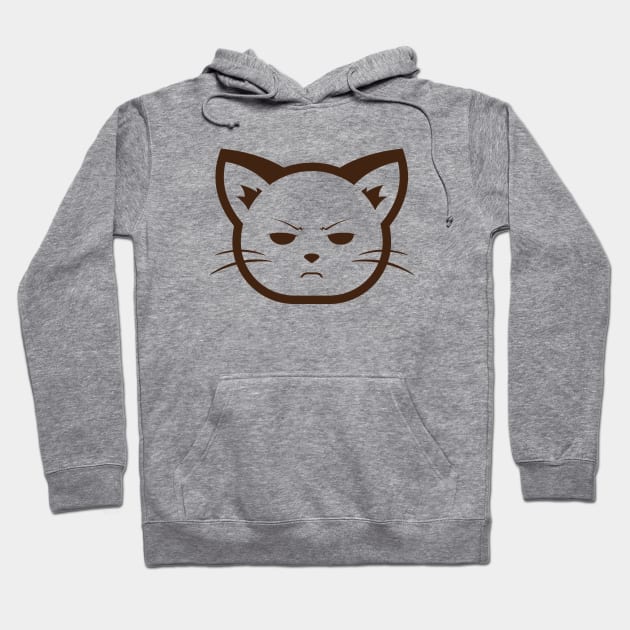 Annoyed Cat Hoodie by Justsmilestupid